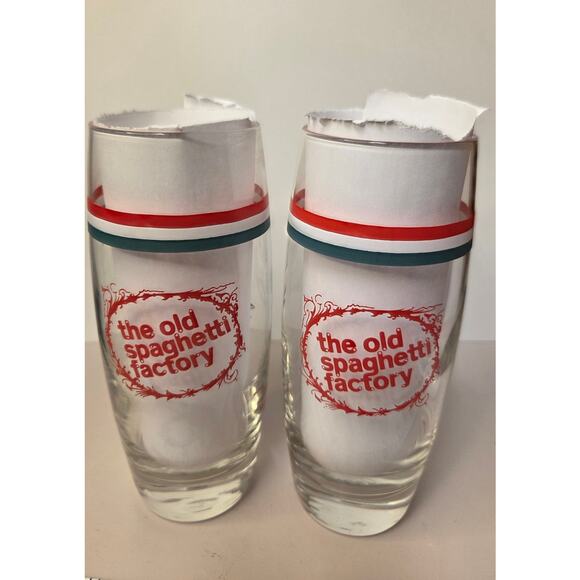 Two "The Old Spaghetti Factory" Tumblers 6.5 in. Great Condition - Picture 2 of 5